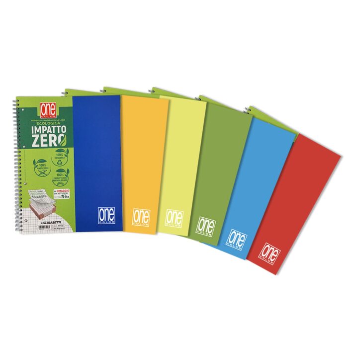 6 Maxi quaderni IMPATTO ZERO One Color + Omaggio - immagine 11