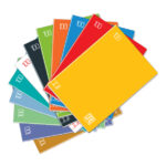 10 Maxi quaderni One Color con Jolly Page. Carta da 100gr