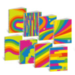 2 quaderni con spirale One Color FANTAFLUO