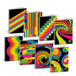 2 quaderni con spirale One Color BLACK & FLUO