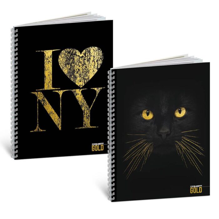 2 quaderni con spirale GOLD - immagine 2